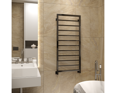 Полотенцесушитель водяной Stinox Croma 50x120 черный глянец