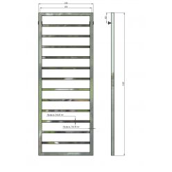 Полотенцесушитель водяной Stinox Croma 50х140