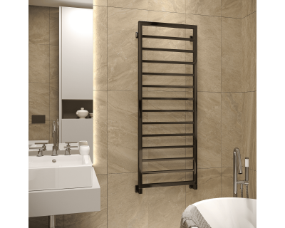 Полотенцесушитель водяной Stinox Croma 50x140 черный глянец