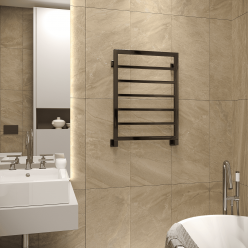 Полотенцесушитель водяной Stinox Croma 50x70 черный глянец