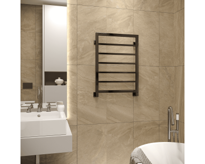 Полотенцесушитель водяной Stinox Croma 50x70 черный глянец