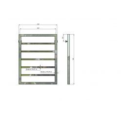 Полотенцесушитель водяной Stinox Croma 50x70 золото