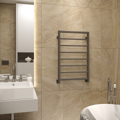 Полотенцесушитель водяной Stinox Croma 50x80 черный матовый