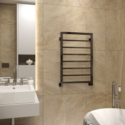 Полотенцесушитель водяной Stinox Croma 50x80 черный глянец