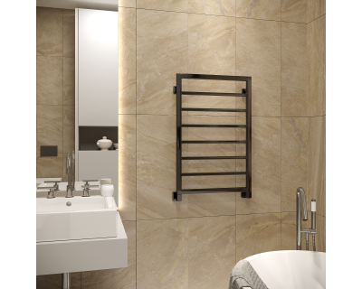 Полотенцесушитель водяной Stinox Croma 50x80 черный глянец