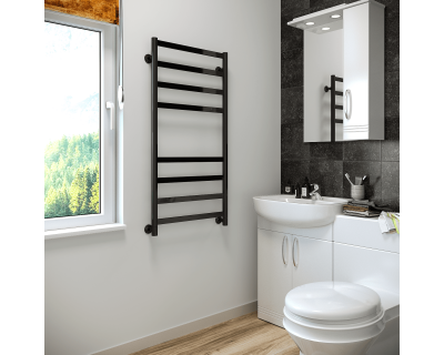 Полотенцесушитель водяной Stinox Maxima 50x100 черный глянец