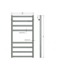 Полотенцесушитель водяной Stinox Maxima 50x100 сатин