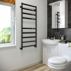 Полотенцесушитель водяной Stinox Maxima 50x120 черный глянец