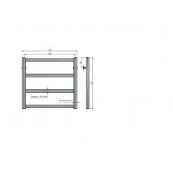 Полотенцесушитель водяной Stinox Maxima 50х50