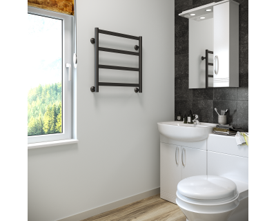 Полотенцесушитель водяной Stinox Maxima 50x50 черный матовый