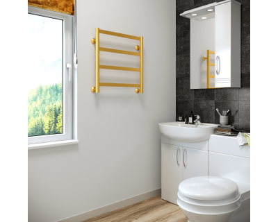 Полотенцесушитель водяной Stinox Maxima 50x50 золото сатин