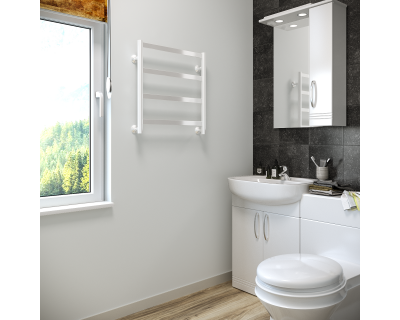 Полотенцесушитель водяной Stinox Maxima 50x50 белый глянец