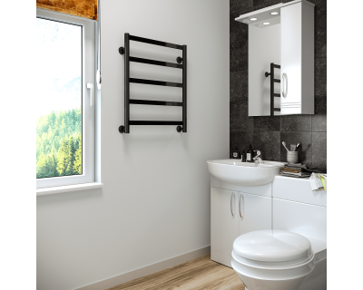 Полотенцесушитель водяной Stinox Maxima 50x60 черный глянец