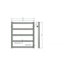 Полотенцесушитель водяной Stinox Maxima 50x60 белый матовый