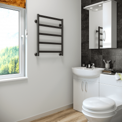 Полотенцесушитель водяной Stinox Maxima 50x60 черный матовый