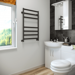 Полотенцесушитель водяной Stinox Maxima 50x80 черный матовый