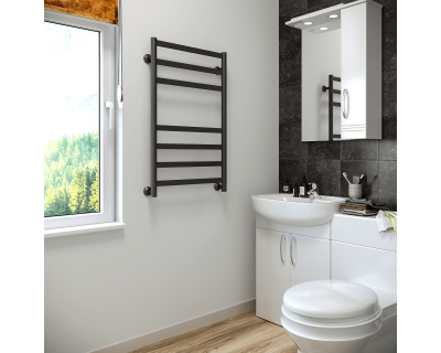 Полотенцесушитель водяной Stinox Maxima 50x80 черный матовый