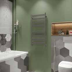 Полотенцесушитель водяной Stinox Napoli 50x100 черный матовый