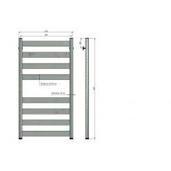 Полотенцесушитель водяной Stinox Napoli 50x100 белый глянец