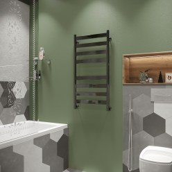 Полотенцесушитель водяной Stinox Napoli 50x100 черный глянец