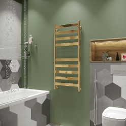 Полотенцесушитель водяной Stinox Napoli 50x120 золото глянец