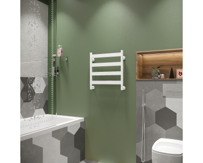 Полотенцесушитель водяной Stinox Napoli 50x50 белый матовый