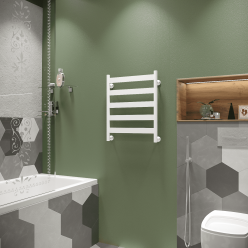 Полотенцесушитель водяной Stinox Napoli 50x60 белый матовый