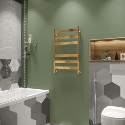 Полотенцесушитель водяной Stinox Napoli 50x80 золото глянец