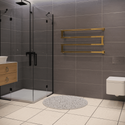 Полотенцесушитель водяной Stinox Optima 50x100 золото глянец