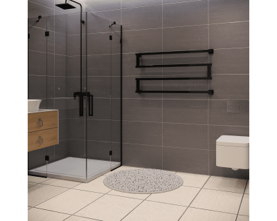 Полотенцесушитель водяной Stinox Optima 50x100 черный глянец