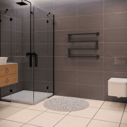 Полотенцесушитель водяной Stinox Optima 50x70 черный матовый