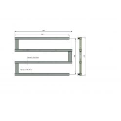 Полотенцесушитель водяной Stinox Optima 50x80 белый глянец