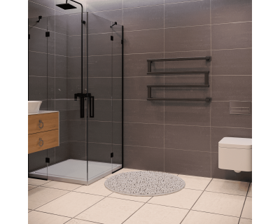 Полотенцесушитель водяной Stinox Optima 50x80 черный матовый