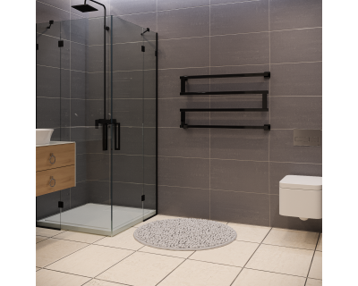 Полотенцесушитель водяной Stinox Optima 50x90 черный глянец