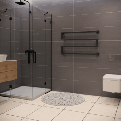 Полотенцесушитель водяной Stinox Optima 50x90 черный матовый