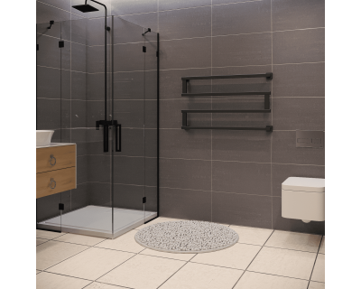 Полотенцесушитель водяной Stinox Optima 50x90 черный матовый