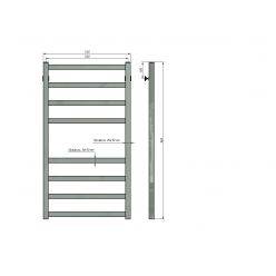 Полотенцесушитель водяной Stinox Prestige 50x100 белый глянец