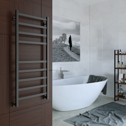 Полотенцесушитель водяной Stinox Prestige 50x120 черный матовый