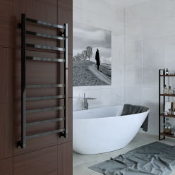 Полотенцесушитель водяной Stinox Prestige 50x120 черный глянец