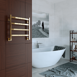 Полотенцесушитель водяной Stinox Prestige 50x50 золото глянец