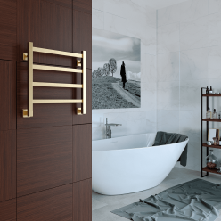 Полотенцесушитель водяной Stinox Prestige 50x50 золото сатин