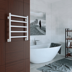 Полотенцесушитель водяной Stinox Prestige 50x50 белый глянец