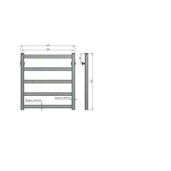Полотенцесушитель водяной Stinox Prestige 50x60 золото глянец
