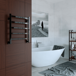 Полотенцесушитель водяной Stinox Prestige 50x60 черный глянец