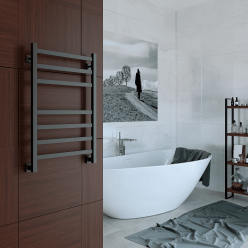 Полотенцесушитель водяной Stinox Prestige 50x80 черный матовый