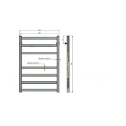 Полотенцесушитель водяной Stinox Prestige 50x80 сатин
