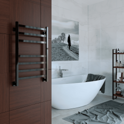 Полотенцесушитель водяной Stinox Prestige 50x80 черный глянец