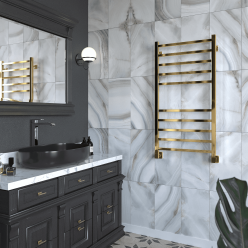 Полотенцесушитель водяной Stinox Quatro 50x100 золото глянец