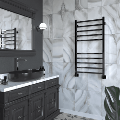 Полотенцесушитель водяной Stinox Quatro 50x100 черный глянец