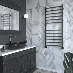 Полотенцесушитель водяной Stinox Quatro 50x120 черный матовый